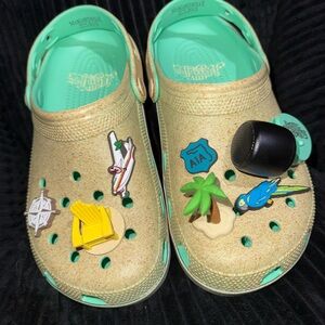 Margaritaville Kids Sandals - Tan and Green